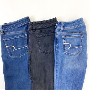 American Eagle Jeans Women’s 10 (three pair)